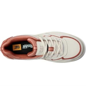 CAT White and Pink Sneakers